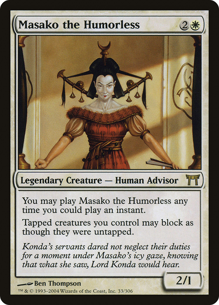 Image of Masako the Humorless [Champions of Kamigawa]