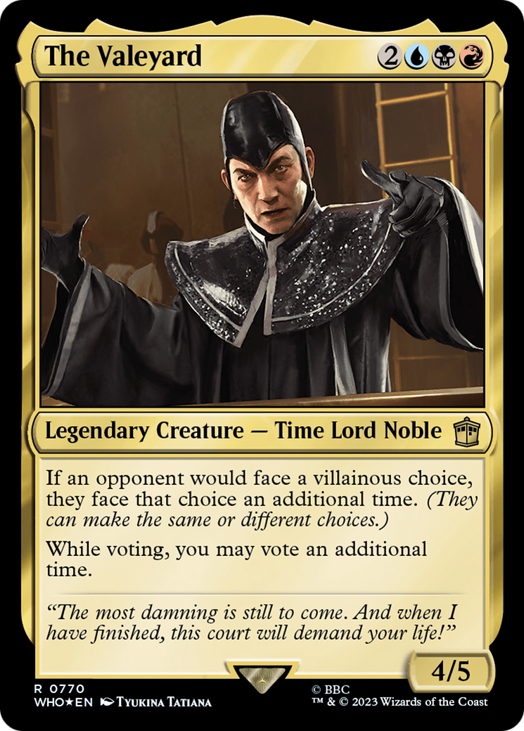 Image of The Valeyard (Surge Foil) [Doctor Who]