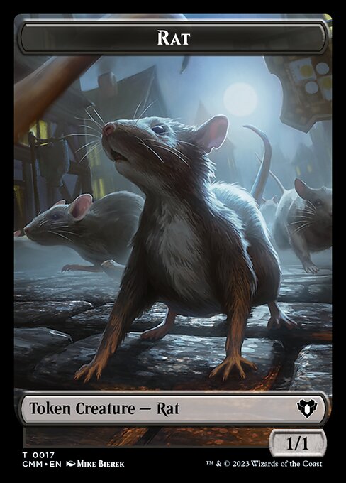 Image of City's Blessing // Rat Double-Sided Token [Commander Masters Tokens]