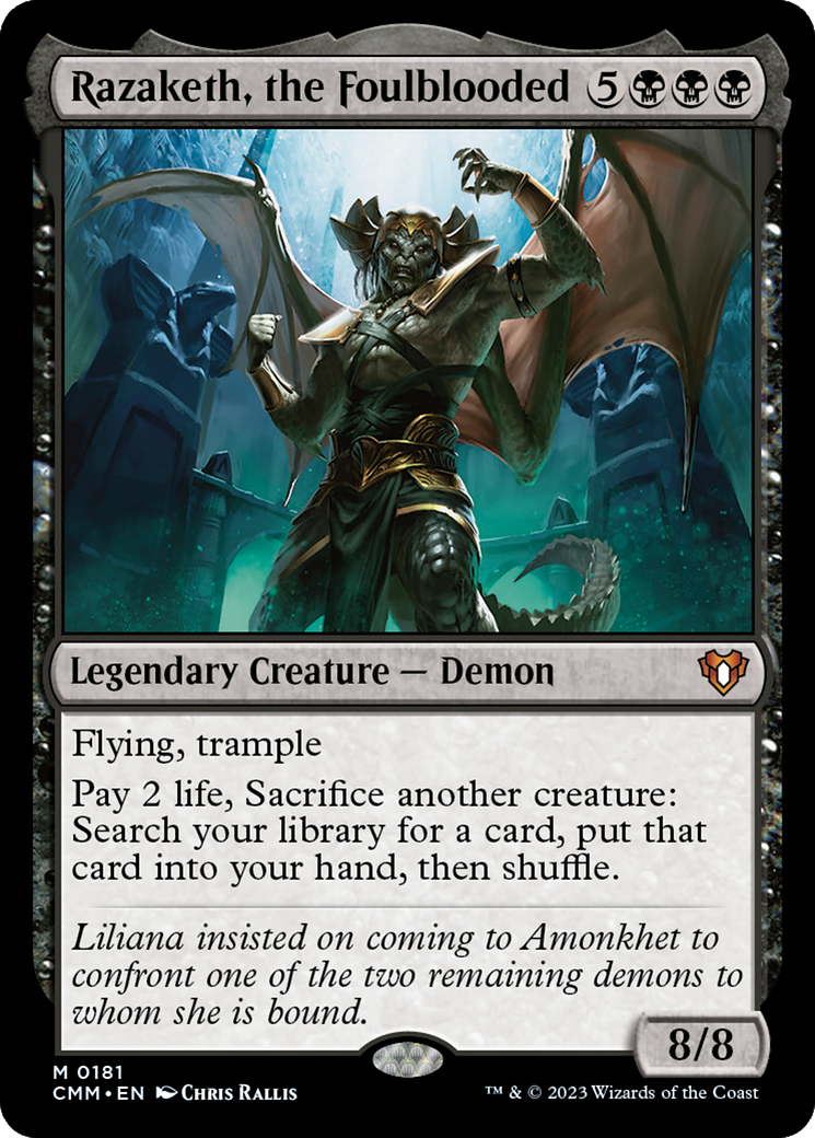 Image of Razaketh, the Foulblooded [Commander Masters]