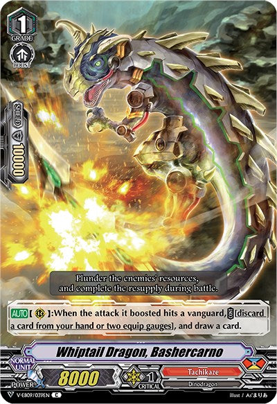 Image of Whiptail Dragon, Bashercarno (V-EB09/039EN) [The Raging Tactics]
