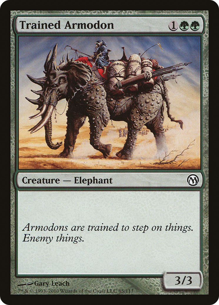 Image of Trained Armodon [Duels of the Planeswalkers]