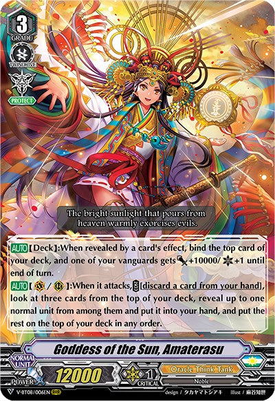 Image of Goddess of the Sun, Amaterasu (V-BT08/006EN RRR) [Silverdust Blaze]