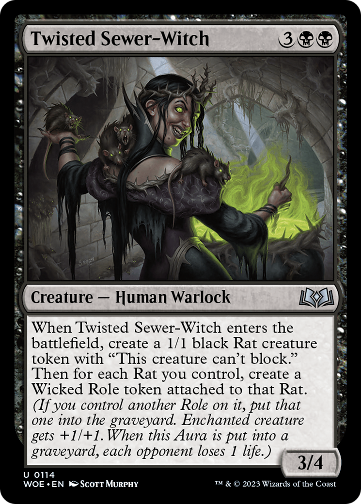 Image of Twisted Sewer-Witch [Wilds of Eldraine]
