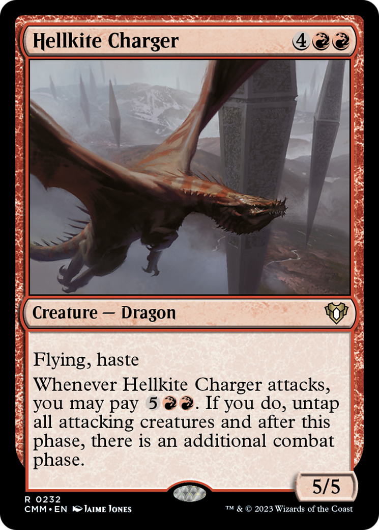 Image of Hellkite Charger (Foil Etched) [Commander Masters]