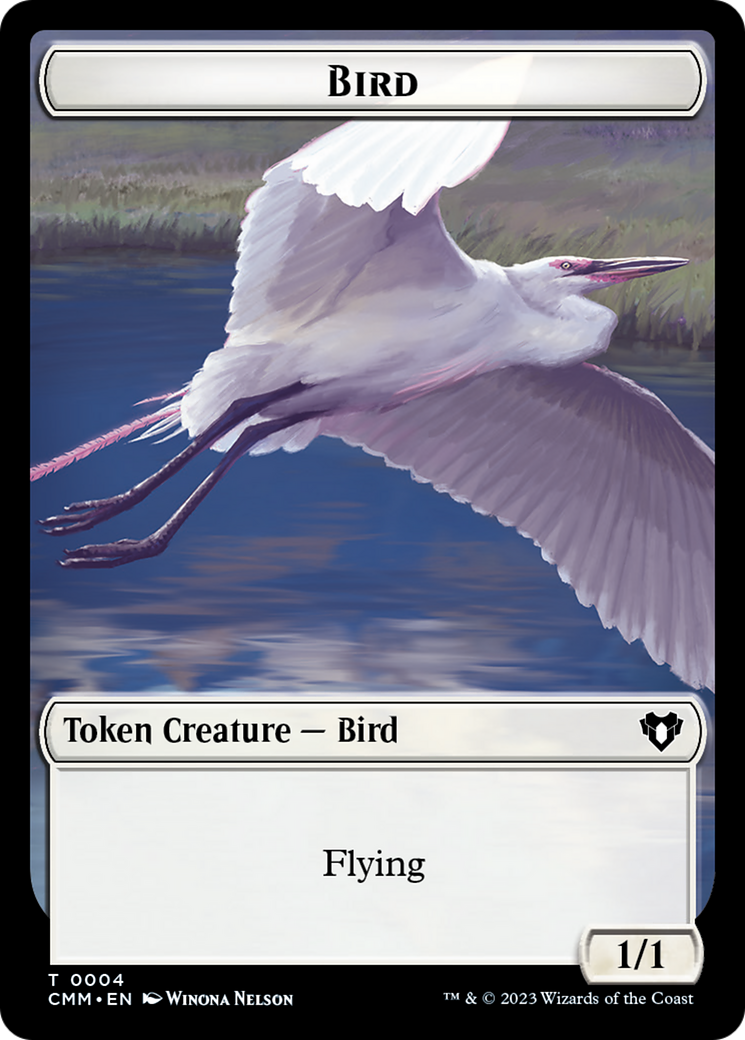 Image of Bird Token [Commander Masters Tokens]