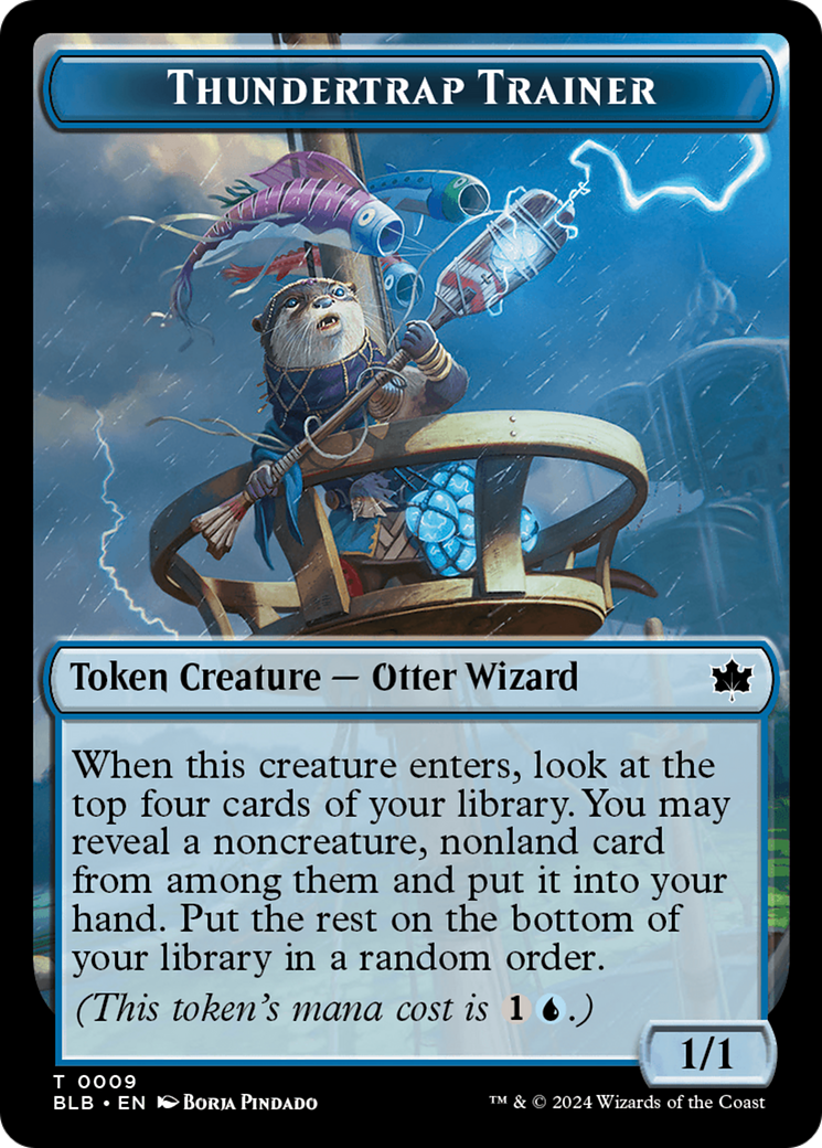 Image of Snail // Thundertrap Trainer Double-Sided Token [Bloomburrow Tokens]