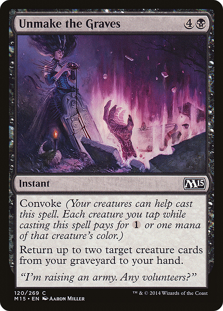 Image of Unmake the Graves [Magic 2015]