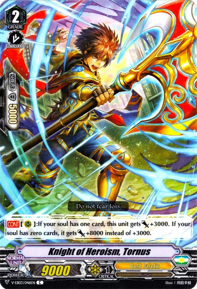 Image of Knight of Heroism, Tornus (V-EB03/046EN) [ULTRARARE MIRACLE COLLECTION]