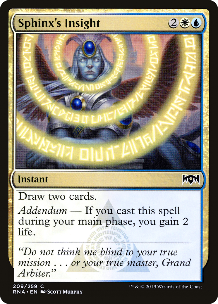 Image of Sphinx's Insight [Ravnica Allegiance]