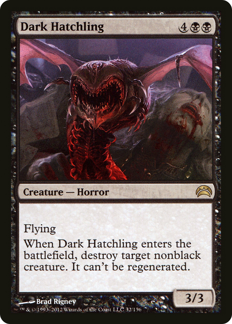 Image of Dark Hatchling (PC2-032) - Planechase 2012 Foil