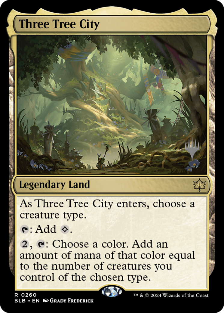 Image of Three Tree City (Promo Pack) [Bloomburrow Promos]