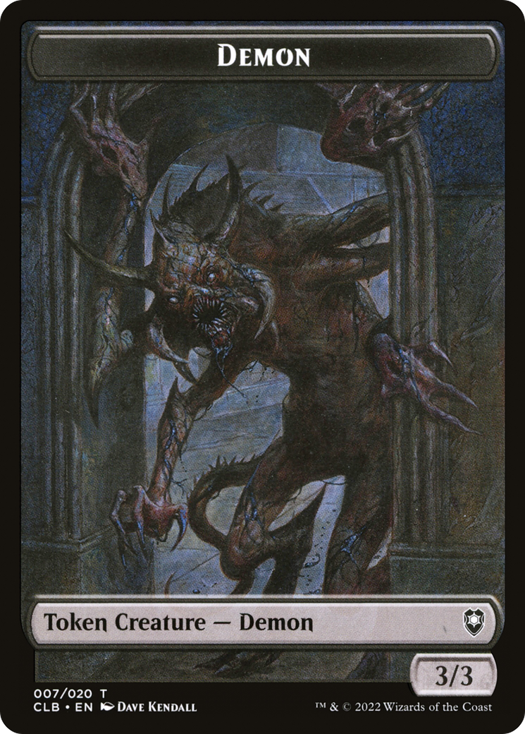 Image of Demon Token [Commander Legends: Battle for Baldur's Gate Tokens]