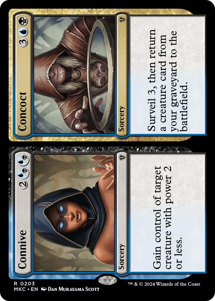 Image of Connive // Concoct [Murders at Karlov Manor Commander]