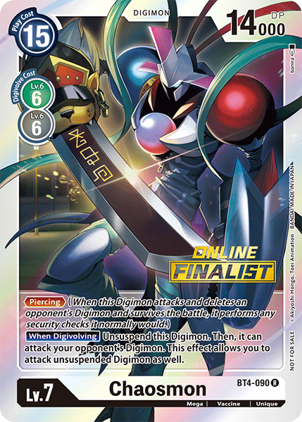 Image of Chaosmon [BT4-090] (Online Finalist) [Great Legend Promos]