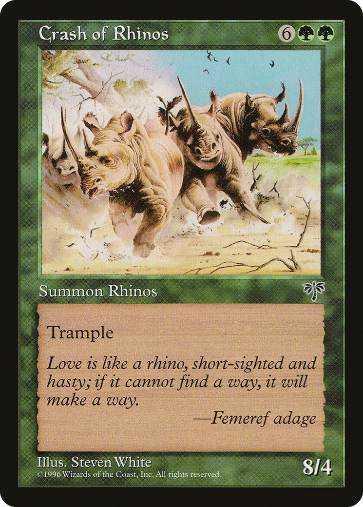 Image of Crash of Rhinos [Mirage]