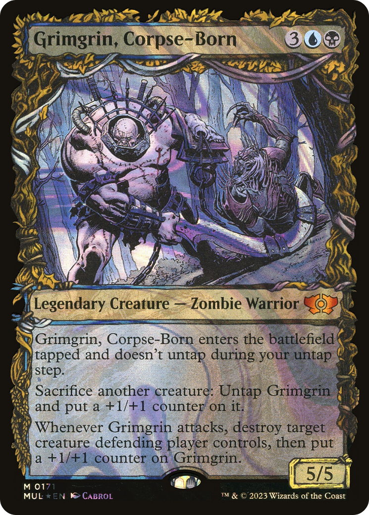 Image of Grimgrin, Corpse-Born (Halo Foil) [Multiverse Legends]