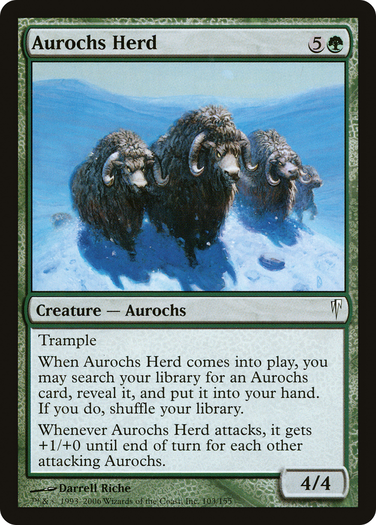 Image of Aurochs Herd [Coldsnap]