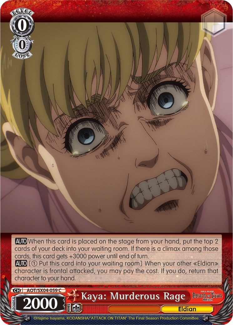 Image of Kaya: Murderous Rage [Attack On Titan: Final Season]