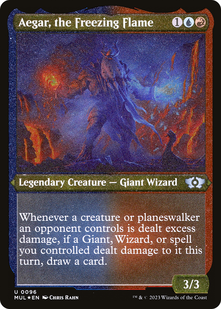 Image of Aegar, the Freezing Flame (Foil Etched) [Multiverse Legends]