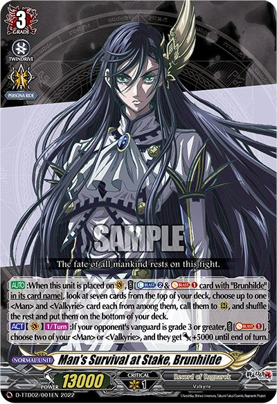 Image of Man's Survival at Stake, Brunhilde (D-TTD02/001EN) [Record of Ragnarok]