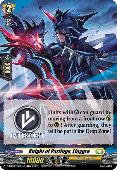 Image of Knight of Partings, Lloygre (Tutorial Card) (D-TD03/007EN-T) [Raika Koshiba -Skyfall Executors-]