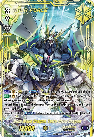 Image of Blue Wave Dragon, Tetra-drive Dragon (D-VS01/VSR04EN) [V Clan Collection Vol.1]