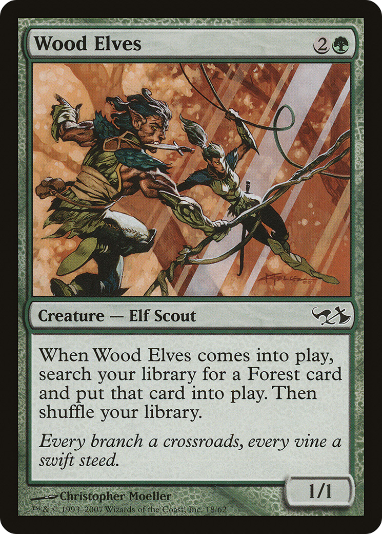 Image of Wood Elves [Duel Decks: Elves vs. Goblins]