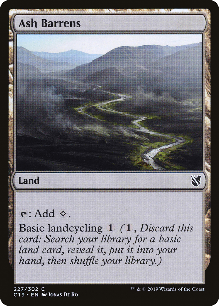 Image of Ash Barrens [Commander 2019]
