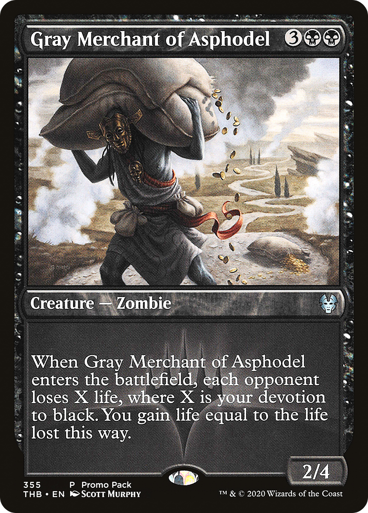Image of Gray Merchant of Asphodel (Promo Pack) [Theros Beyond Death Promos]