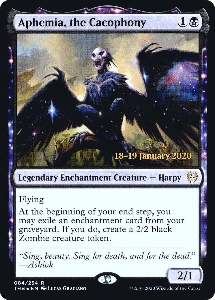 Image of Aphemia, the Cacophony [Theros Beyond Death Prerelease Promos]