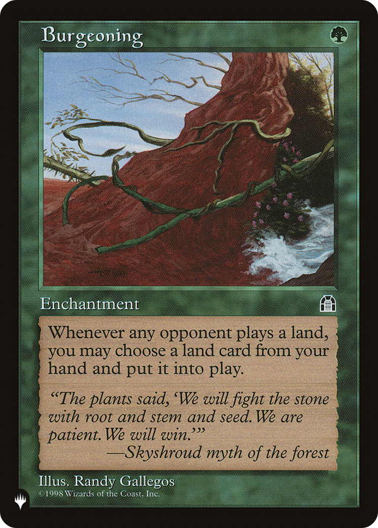 Image of Burgeoning [The List]