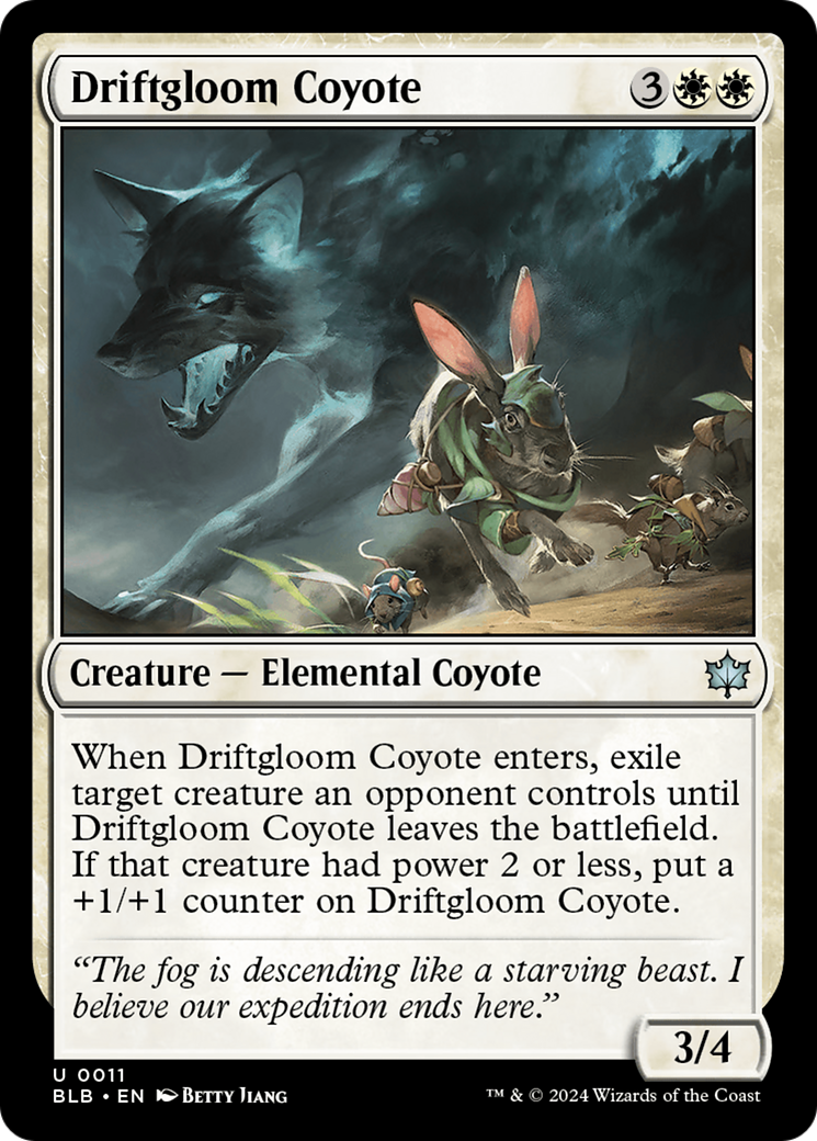 Image of Driftgloom Coyote [Bloomburrow]