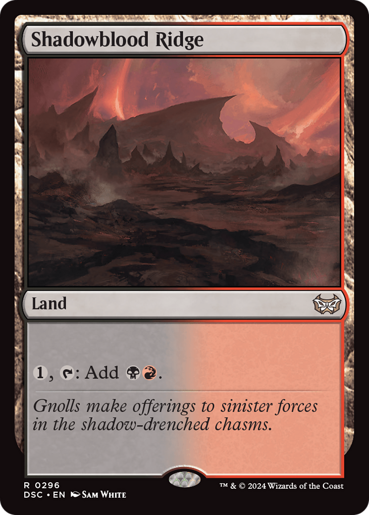 Image of Shadowblood Ridge [Duskmourn: House of Horror Commander]