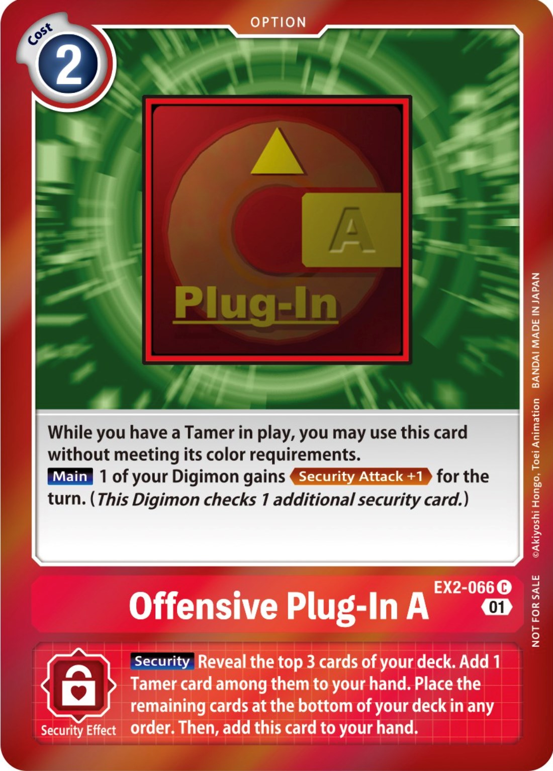 Image of Offensive Plug-In A [EX2-066] (Event Pack 4) [Digital Hazard Promos]