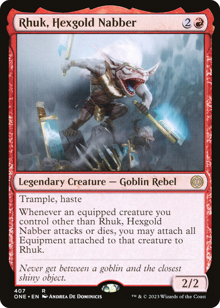Image of Rhuk, Hexgold Nabber [Phyrexia: All Will Be One]