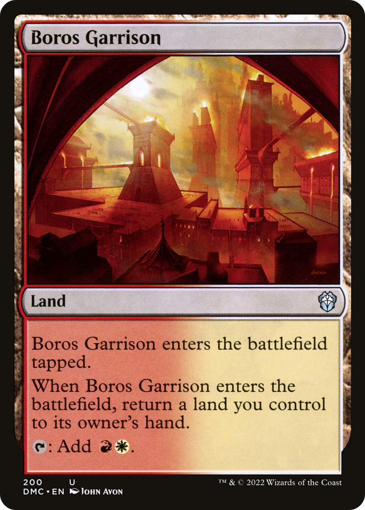 Image of Boros Garrison [Dominaria United Commander]