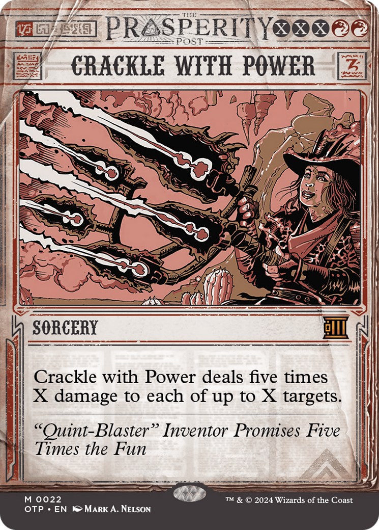 Image of Crackle with Power [Outlaws of Thunder Junction: Breaking News]