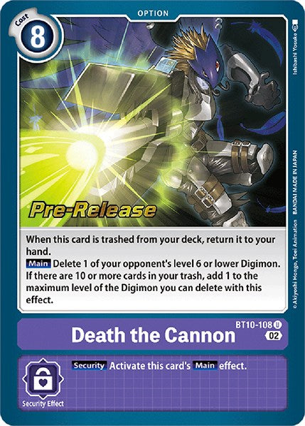 Image of Death the Cannon [BT10-108] [Xros Encounter Pre-Release Cards]
