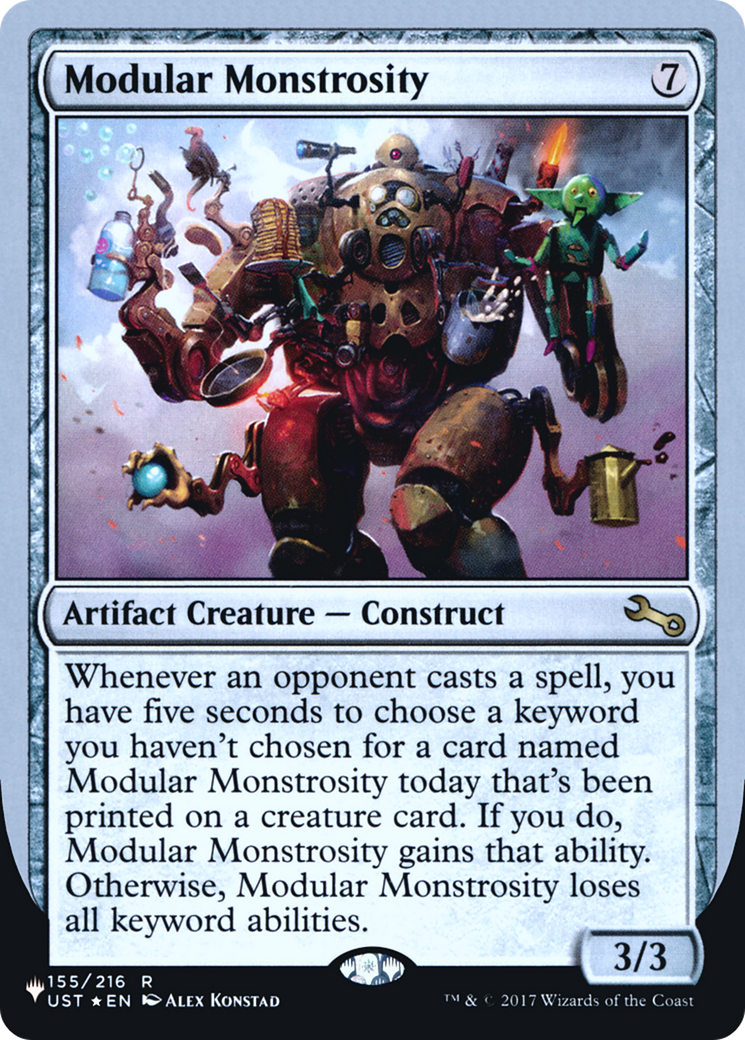 Image of Modular Monstrosity (Unfinity Foil Edition) [The List]