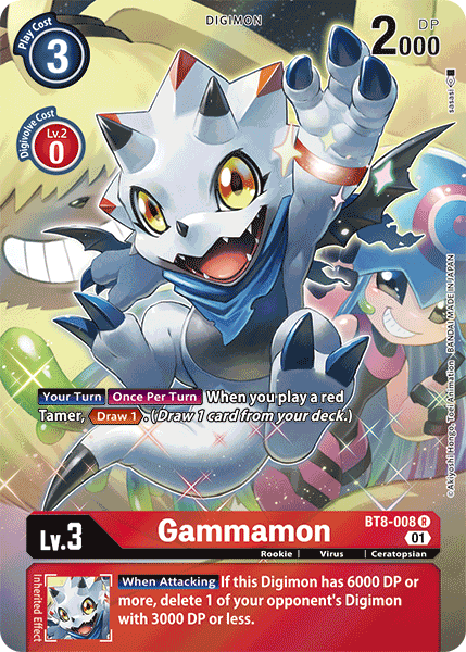 Image of Gammamon [BT8-008] (Alternate Art) [New Awakening]