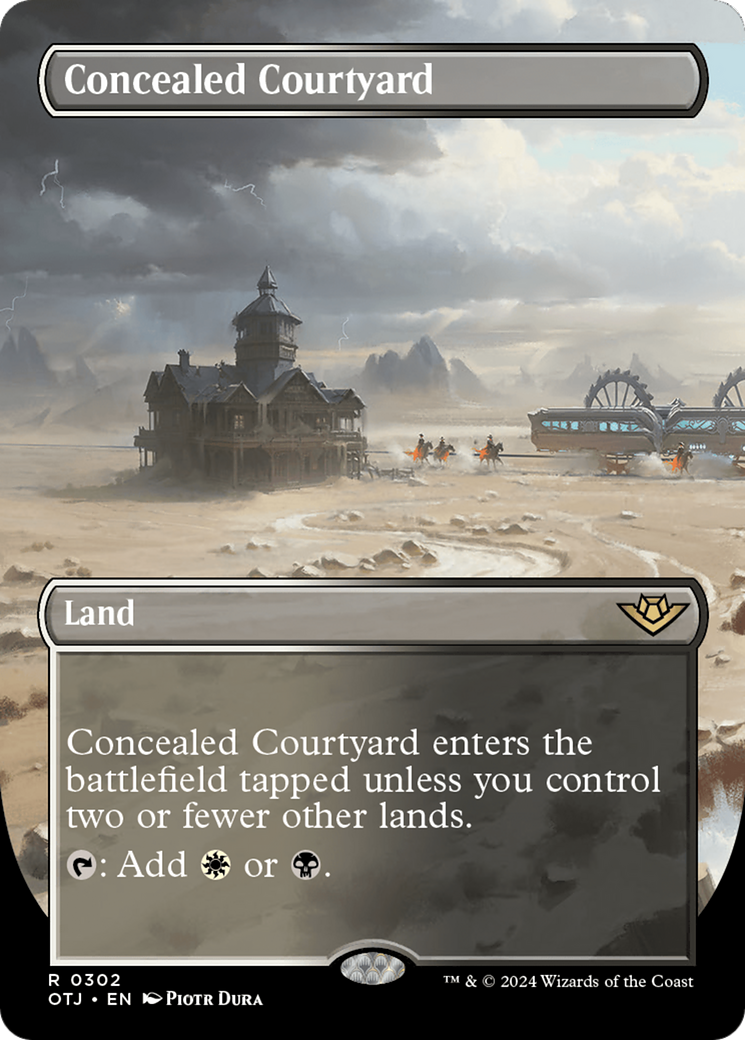 Image of Concealed Courtyard (Borderless) [Outlaws of Thunder Junction]