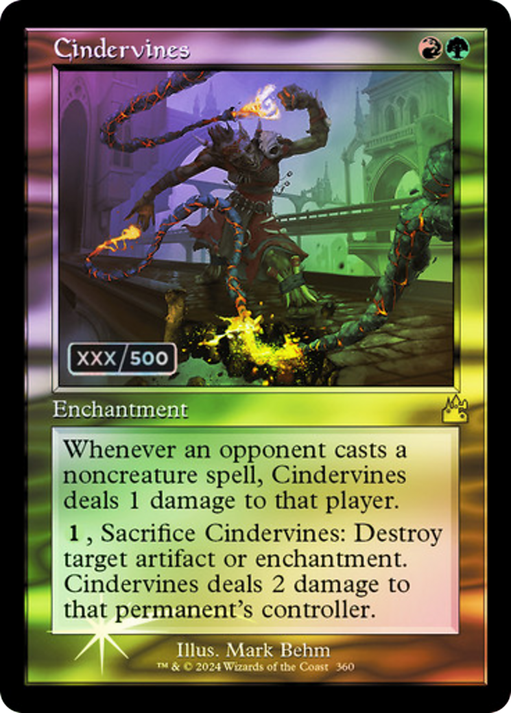 Image of Cindervines (Retro) (Serialized) [Ravnica Remastered]