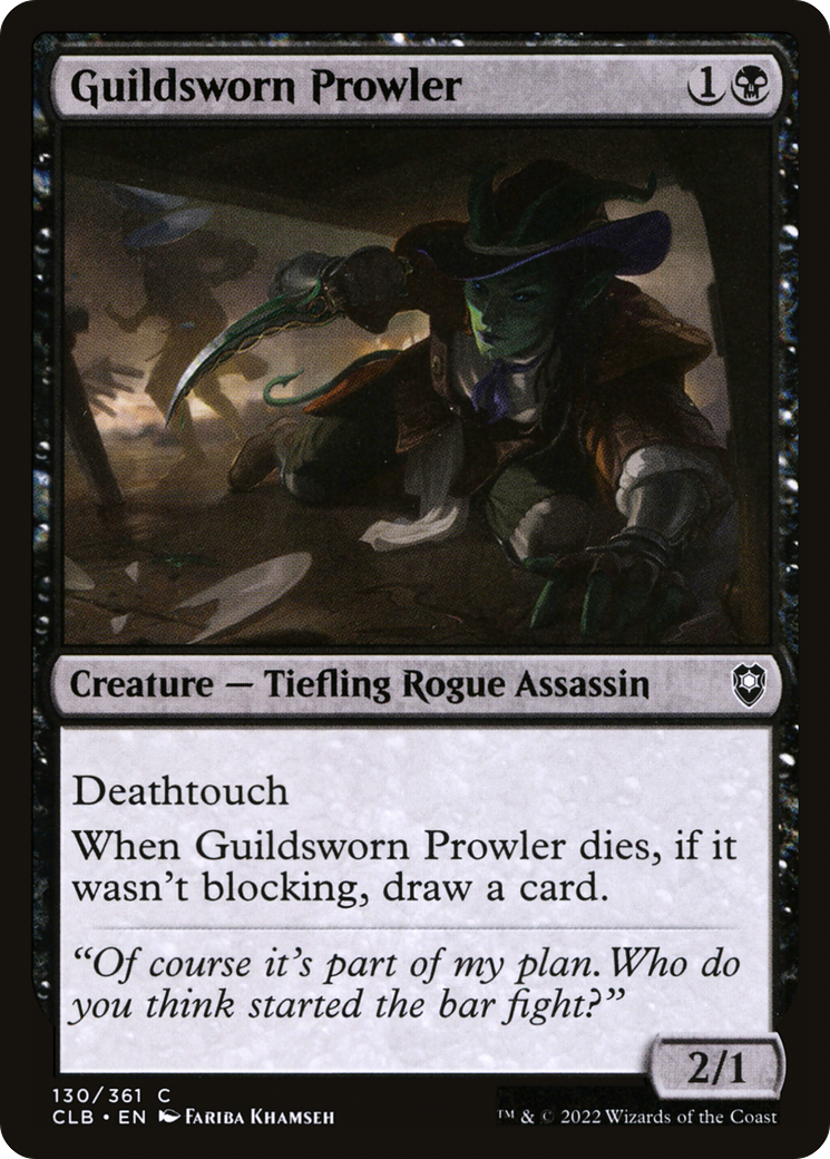 Image of Guildsworn Prowler [Commander Legends: Battle for Baldur's Gate]