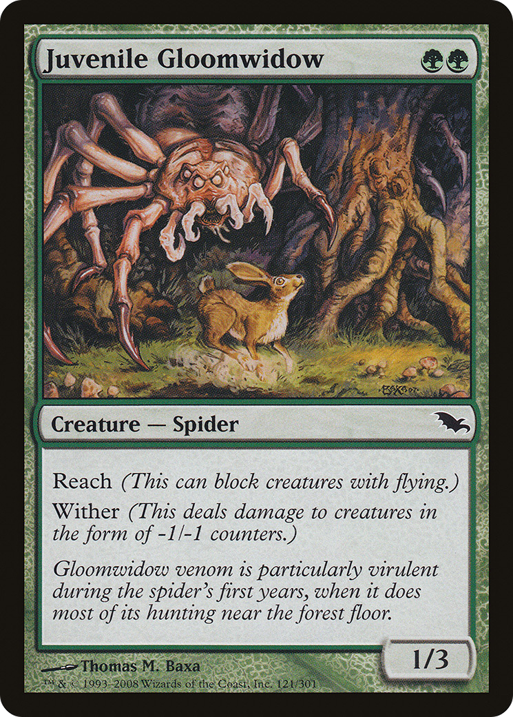 Image of Juvenile Gloomwidow [Shadowmoor]