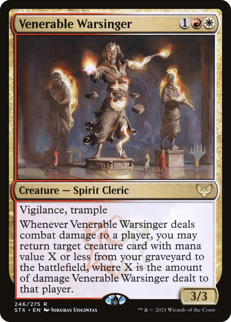 Image of Venerable Warsinger (Promo Pack) [Strixhaven: School of Mages Promos]