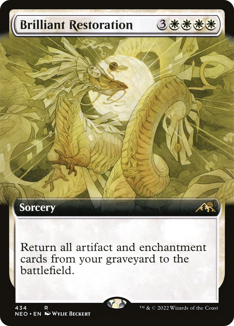 Image of Brilliant Restoration (Extended Art) [Kamigawa: Neon Dynasty]