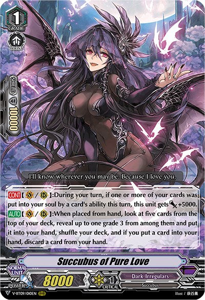 Image of Succubus of Pure Love (V-BT09/010EN) [Butterfly d'Moonlight]