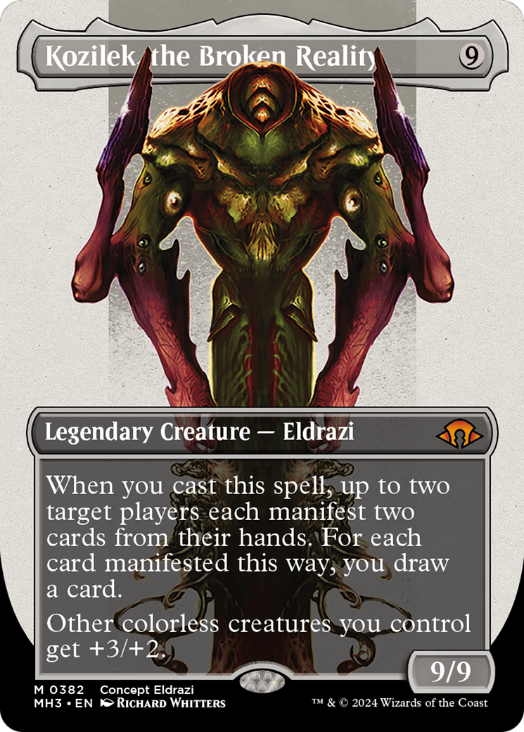 Image of Kozilek, the Broken Reality (Borderless) [Modern Horizons 3]