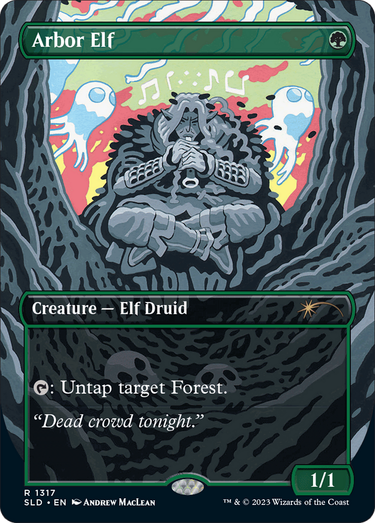 Image of Arbor Elf (SLD-1317) - Secret Lair Drop (Borderless) Foil